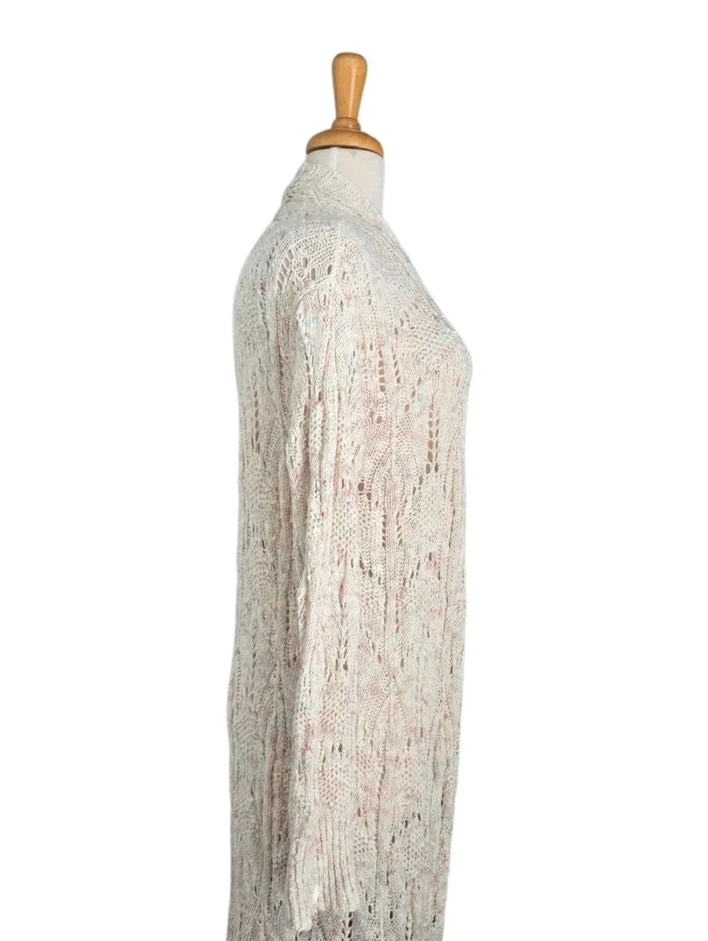 Anthropologie Pilcro Pointelle Duster Cardigan Women's Small S Boho Cottagecore